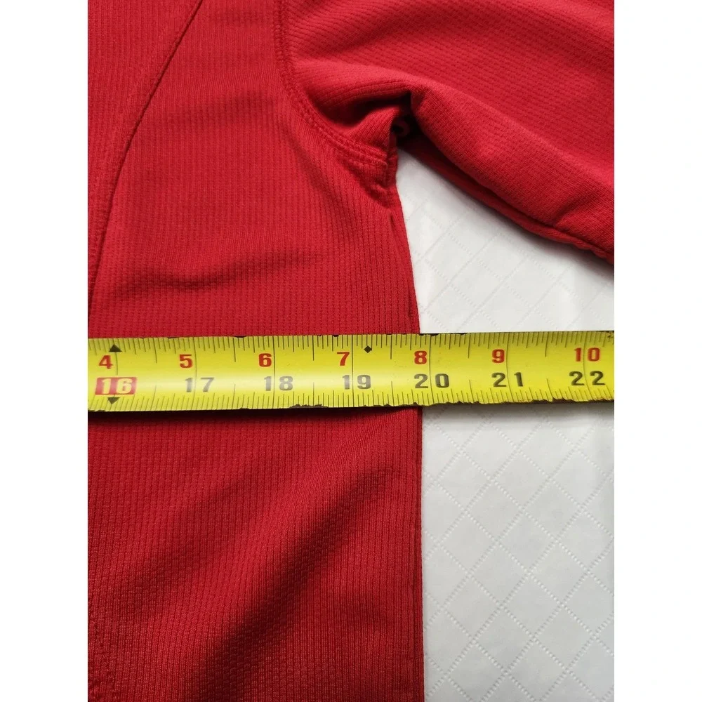 Boston Red Sox Shirt Mens Small Red Nike Dri Fit MLB Baseball Performance Collar